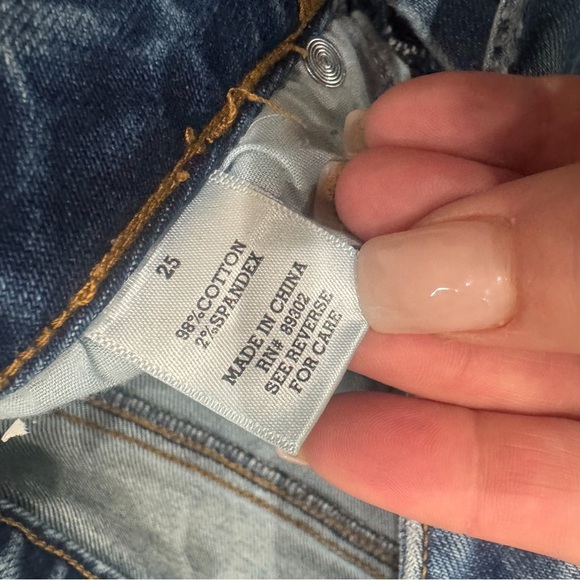 Altard state distressed medium wash high rise raw hem skinny ❤️ - Picture 6 of 7